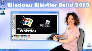 Mum Tries Out Windows Whistler Build 2419 (2001)