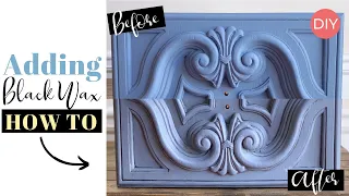 How To Apply Black Wax To Furniture With Details | Ashleigh Lauren