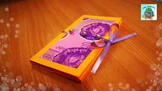 КАК СДЕЛАТЬ УПАКОВКУ ДЛЯ ШОКОЛАДКИ СВОИМИ РУКАМИ ЗА 5 МИНУТ. Chocolate packaging. (DIY, Handmade).