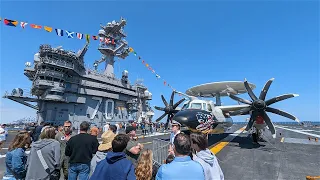 Tour of the USS Carl Vinson (Active Duty Aircraft Carrier) - LA Fleet Week 2024