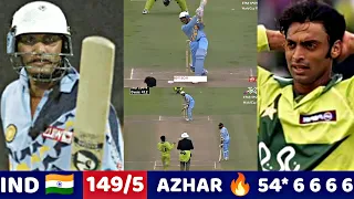 MOHAMMAD AZHARUDDIN MASSIVE BATTING 54 RUNS | IND VS PAK WC MATCH 1999 | SHOCKING BATTING EVER🔥😱