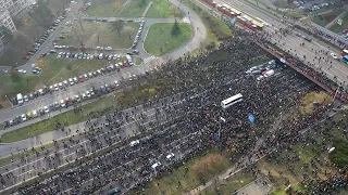 Neverovatni snimci blokiranog Beograda iz vazduha