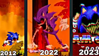 Sonic.exe Evolution 2012 - 2023 Sonic.Omt, Eyx, Fbx,Exe