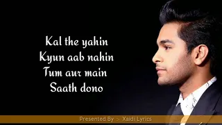 Jo Tu Na Mila:  (LYRICS) | Asim Azhar | Best Sad Song