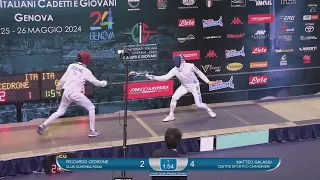 Italian Championships 2024 JME - GOLD - Riccardo Cedrone v Matteo Galassi