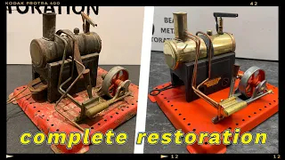 Mamod steam engine toy - 20 hours restoration in under 10 minutes!