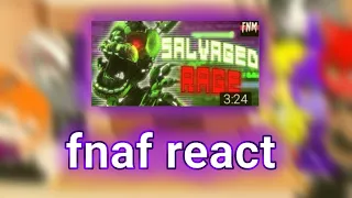 gacha club fnaf react to salvaged rage