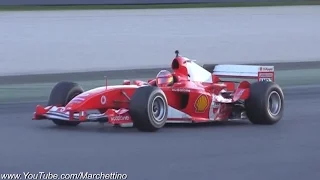 Ferrari F1 V8 and V10 PURE Sound!