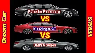 2018 Kia Stinger GT vs BMW 6 Series vs Porsche Panamera | The Best Drive - Broom Car