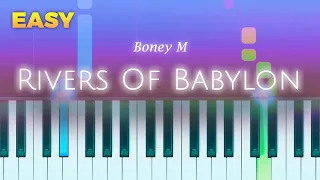 Boney M - Rivers Of Babylon - EASY Piano TUTORIAL by Piano Fun Play