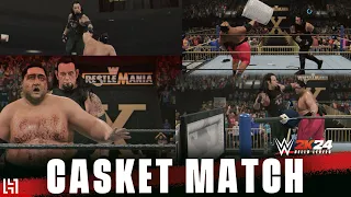 WWE 2K24 Casket Match - Undertaker 98 vs Yokozuna - PS5 Gameplay