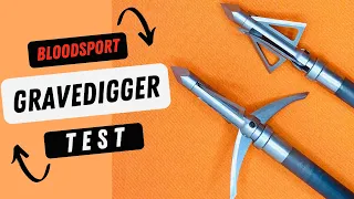 BLOODSPORT GRAVEDIGGER 100 gr Broadhead Test