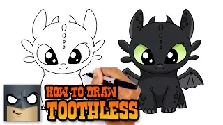 How to Draw Toothless | How to Train Your Dragon