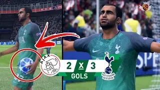 AJAX 2 x 3 TOTTENHAM NO FIFA 19 - CHAMPIONS LEAGUE | HAT-TRICK DO LUCAS