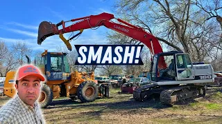 Absolute CARNAGE at the Junkyard! Car Crushing, Packing Dumpsters, and A NEW FARM CLEANUP!
