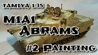 【製作動画】TAMIYA 1/35 M1A1 ABRAMS #2 PAINTING