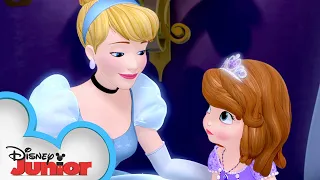 Sofia Meets Cinderella! 🏰 | Sofia the First | Disney Junior