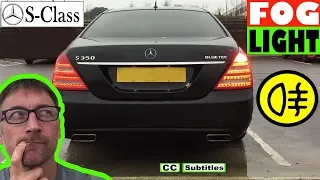 How to turn on Fog Lights on Mercedes S-Class - Mercedes S-Class Fog Lights