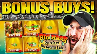 Buying BONUSES On Big Bass Secret Of The Golden Lake!!