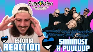 🇪🇪 Reaction 5miinust x Puuluup - (nendest) narkootikumidest ei tea me (küll) midagi Eurovision 2024