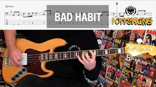 The Offspring // Bad Habit // Bass Cover with TABs