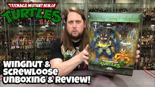 Wingnut & Screwloose Super 7 Teenage Mutant Ninja Turtles Unboxing & Review!