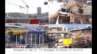 [UPDATE] Stuttgart 21: Hauptbahnhof / Main Station BA 10 - 14, 15.10.2019