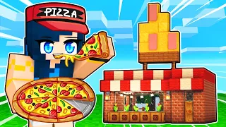 Building a PIZZA PARLOR in Minecraft!