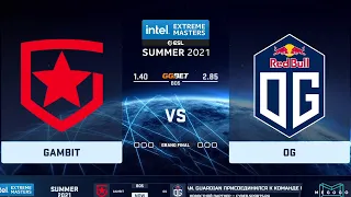 🔴  RU  Gambit vs OG  BO5  Grand Final | IEM Summer 2021