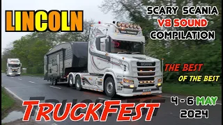 TruckFest Lincoln 2024 - Arrival trucks at The largest Truck Festival SCARY V8 Sound Compilation !!!