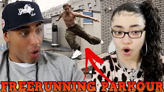 MY DAD REACTS TO The World's Best Parkour and Freerunning REACTION