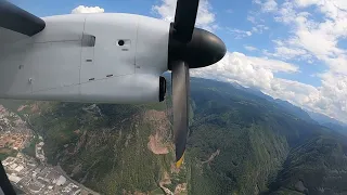 Bombardier Dash 8-Q400 Sky Alps Take Off Bozen