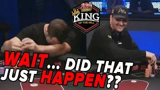 Jungleman CAVES to Hellmuth's White Magic | King of the Hill