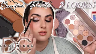 DOMINIQUE COSMETICS The Essential Eye Shadow Palette REVIEW + 2 LOOKS!