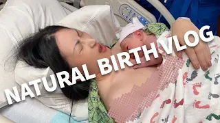 LIVE BIRTH VLOG | Natural Labor and Delivery WITHOUT Epidural