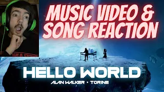 Alan Walker & Torine - Hello World MUSIC VIDEO AND SONG REACTION *THIS SONG IS AMAZING!!!!*