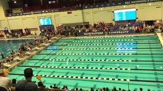 CAELEB DRESSEL 100 Breast American Record 50.03 2018 SEC Conference Championships