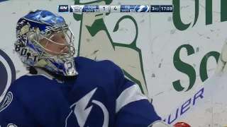 Andrei Vasilevskiy makes the save of the year in his first game back from injury