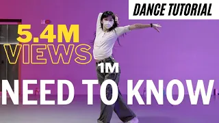 DANCE TUTORIAL// Doja Cat - Need to Know / Redy Choreography/ 1 Million Studio/ Beginner Dance