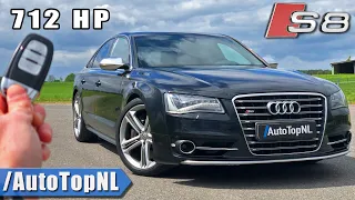 AUDI S8 D4 712HP REVIEW on AUTOBAHN [NO SPEED LIMIT] by AutoTopNL