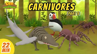 Carnivores Minisode Compilation (Part 5/6) - Leo the Wildlife Ranger | Animation | For Kids | Family