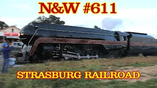 N&W 611 Steam Engine at the Strasburg Railroad in 2021