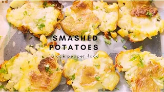Best Smash Potatoes! Crispy Outside Soft Inside! Smashed Potatoes !! Easy Recipe!