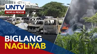 Nasa 19 sasakyan, natupok sa sunog sa parking lot ng NAIA Terminal 3