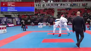 🇯🇴 Jordan vs kazakhstan 🇰🇿 | final kumite cadet -70kg | WKF Konya 2022