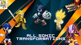 100 subs special, all Sonic transformations SFSB