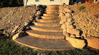 Home Owner DIY Concrete Steps