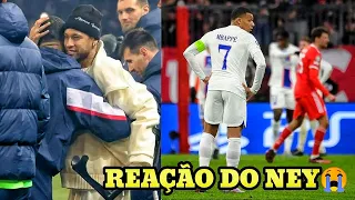 OLHA A REAÇÃO DE NEYMAR APÓS ELIMINAÇÃO DO PSG CONTRA O BAYERN 😯