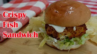 Air fryer Cod Fish Recipe - Crispy Fish Sandwich - Cosori Air Fryer