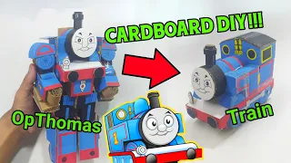 Thomas Become Robot! l Cardboard Diy OpThomas Prime | Thomas dari kardus l Trainsformers